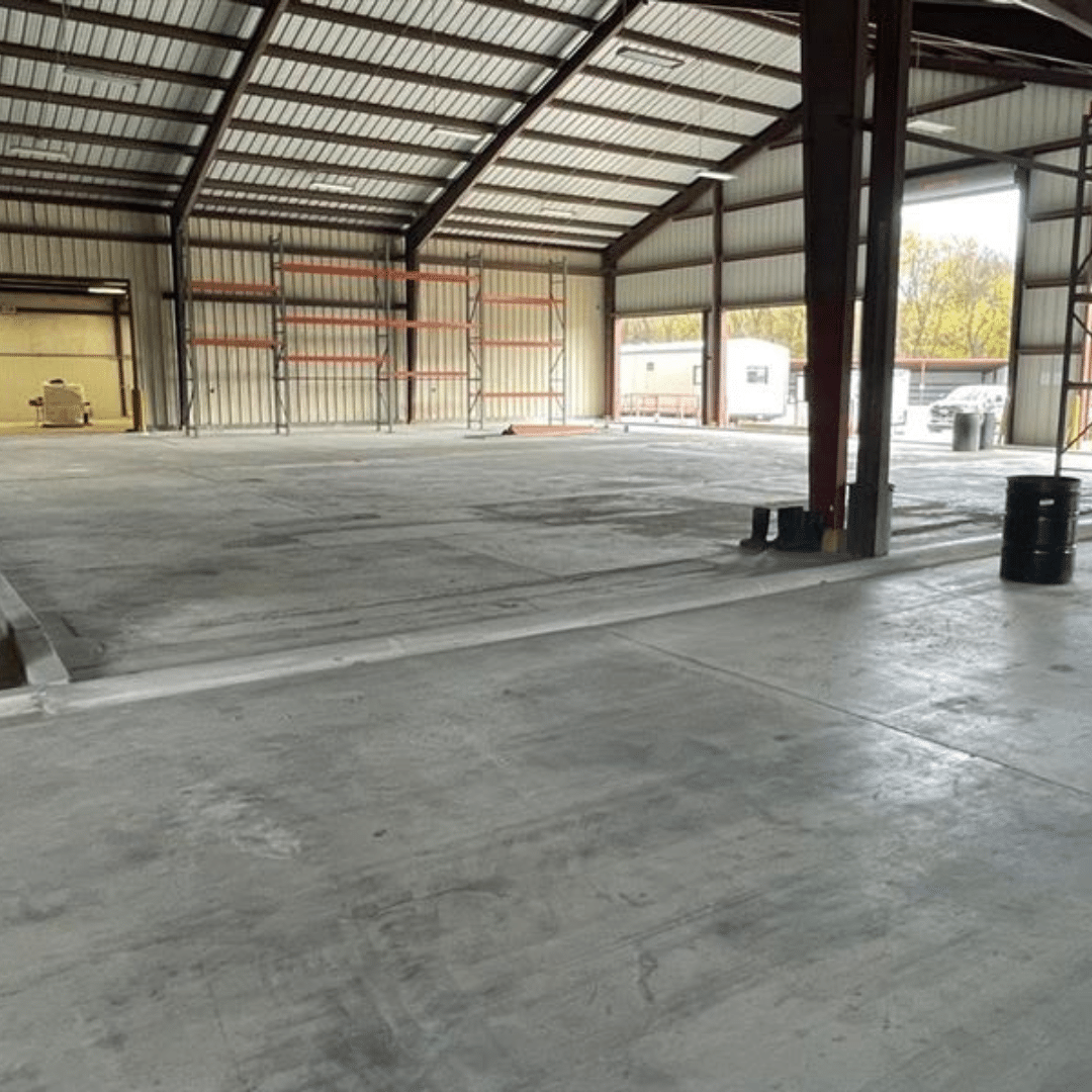 warehouse concrete floor